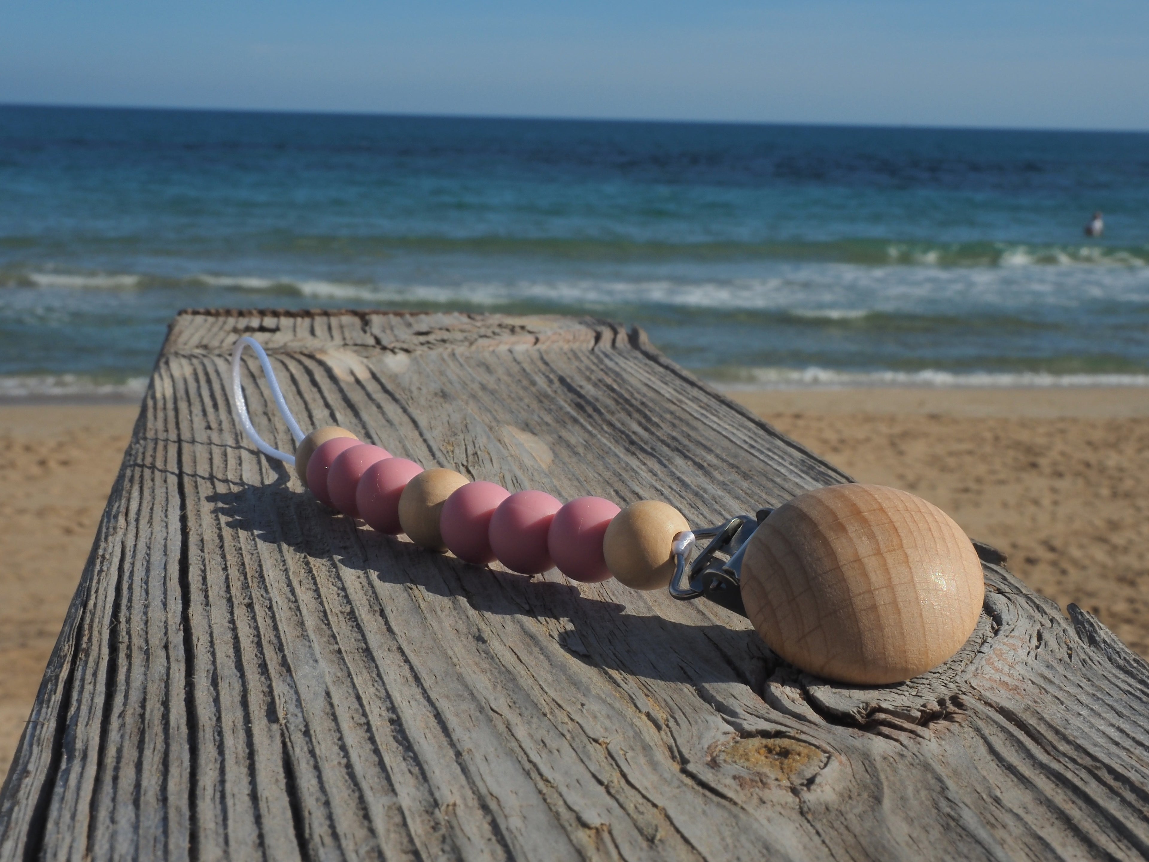 Chupetero clásico rosa