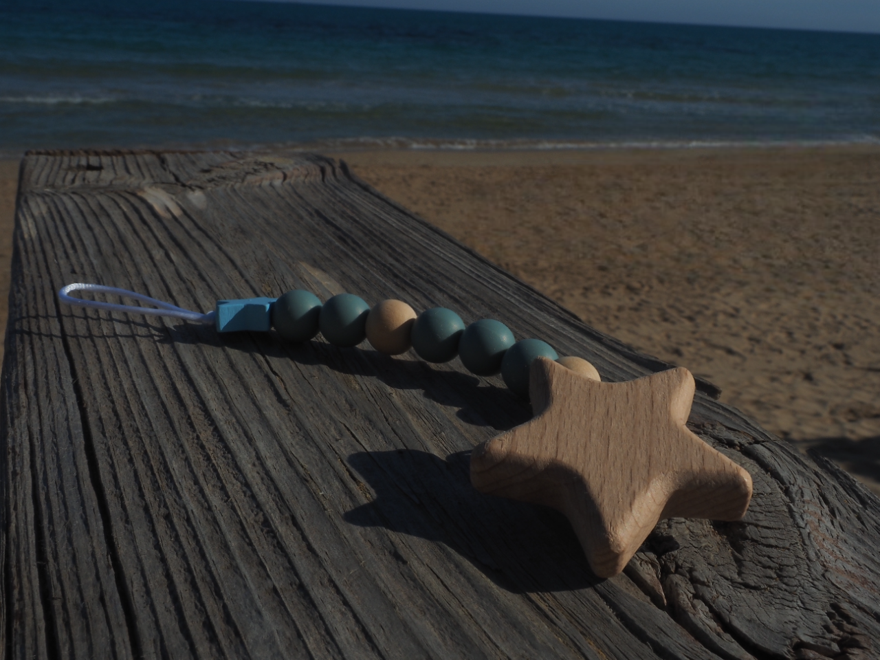 Chupetero estrella azul