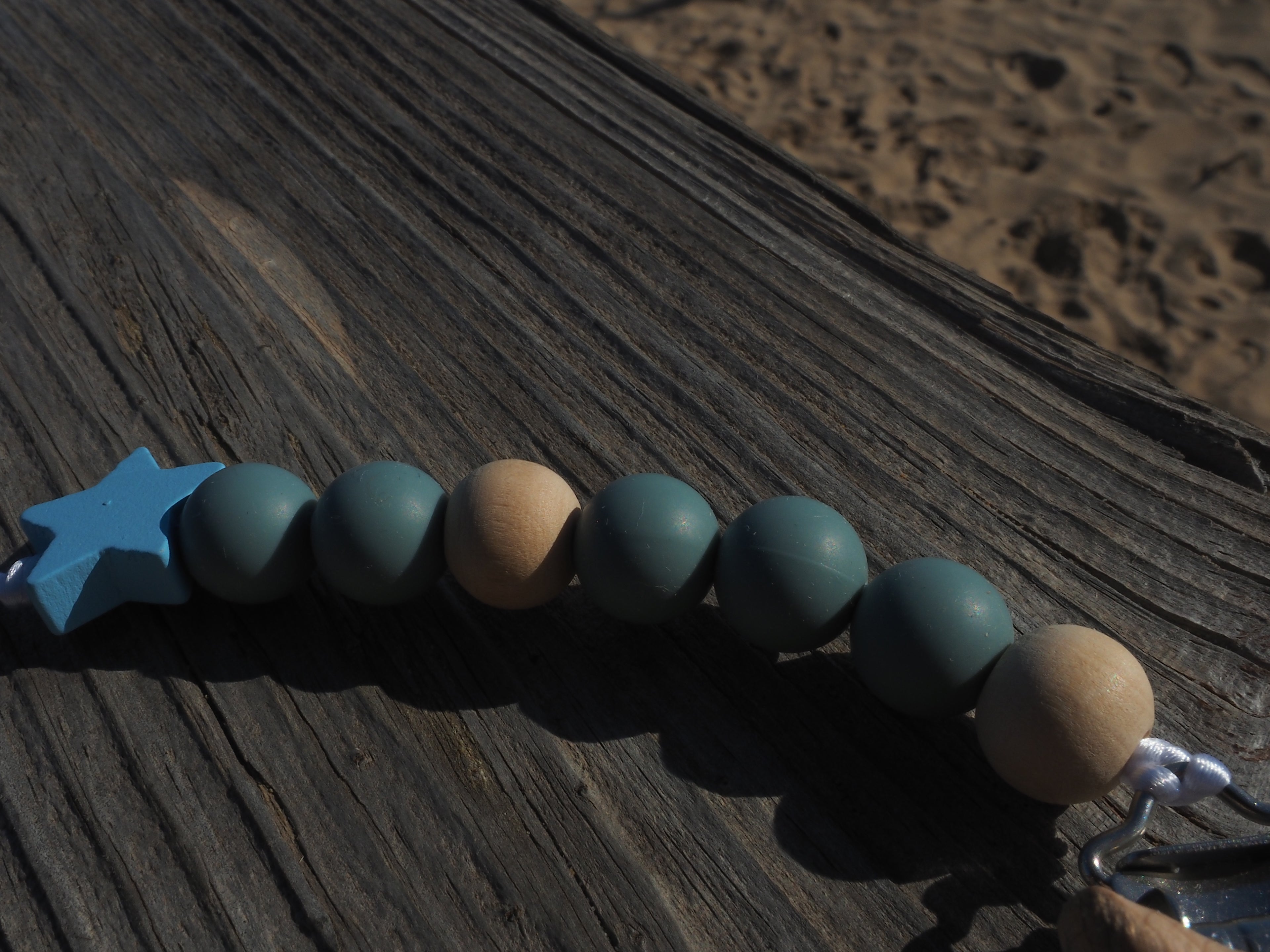 Chupetero estrella azul