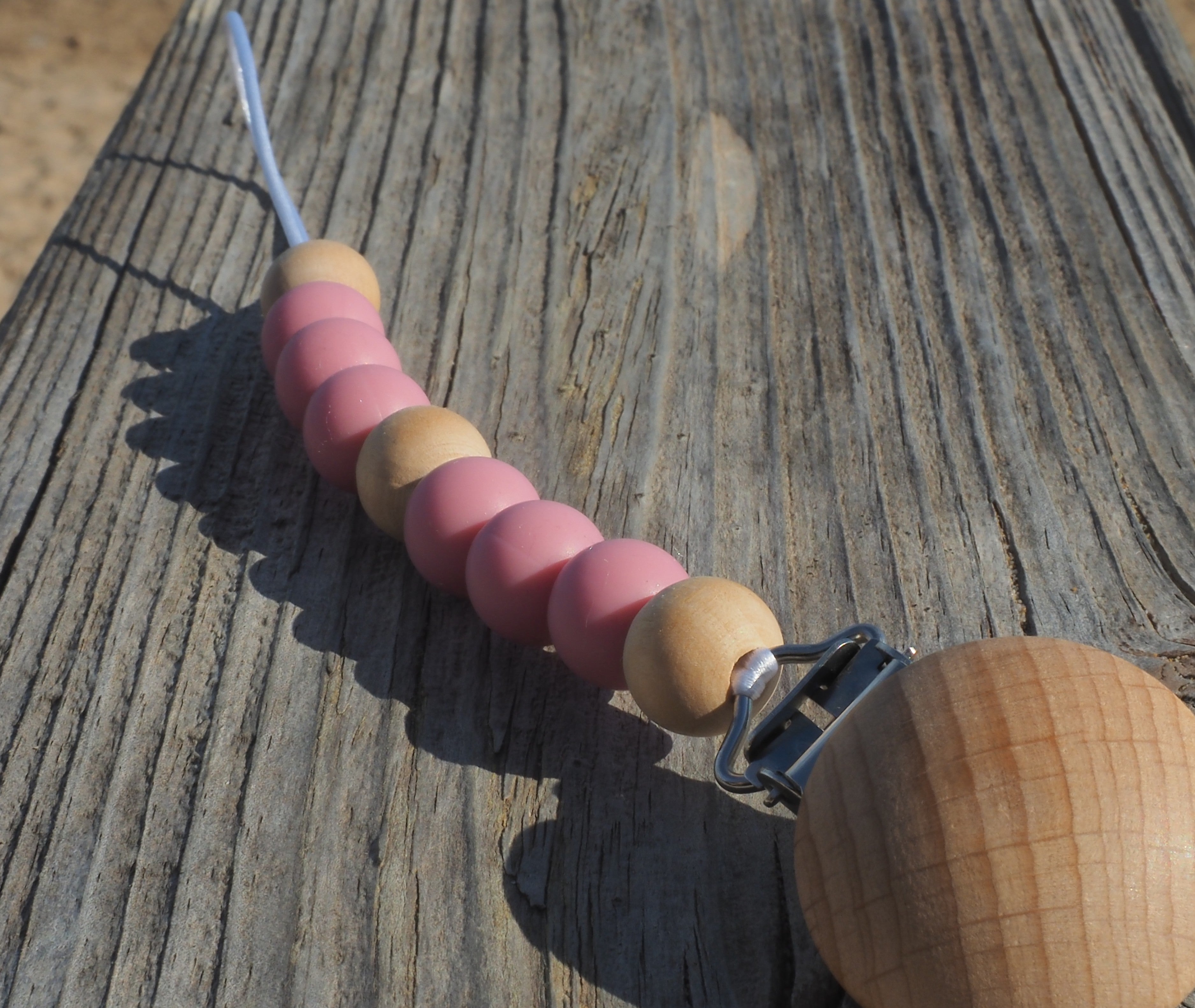 Chupetero clásico rosa